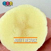 Banana Slices Realistic Imitation Fake Food Life Like Bendable Plastic Resin 10 Pcs