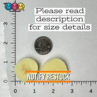Banana Slices Realistic Imitation Fake Food Life Like Bendable Plastic Resin 10 Pcs