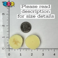 Banana Slices Realistic Imitation Fake Food Life Like Bendable Plastic Resin 10 Pcs