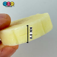 Banana Slices Realistic Imitation Fake Food Life Like Bendable Plastic Resin 10 Pcs