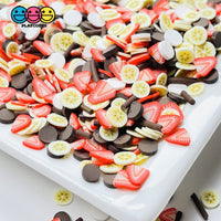 Banana Split Mix Fimo Slices Fake Clay Sprinkles Decoden Jimmies 20 Grams Sprinkle