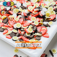 Banana Split Mix Fimo Slices Fake Clay Sprinkles Decoden Jimmies 20 Grams Sprinkle