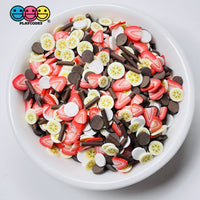 Banana Split Mix Fimo Slices Fake Clay Sprinkles Decoden Jimmies Sprinkle