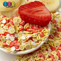 Banana Strawberry Delight Mix Fake Sprinkles Fimo Slice Bananas Decoden Jimmies Sprinkle