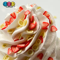 Banana Strawberry Toppings Mix Fimo Flowers Fake Sprinkles Confetti Funfetti Sprinkle