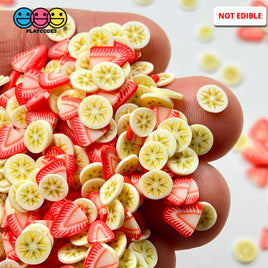Banana Strawberry Toppings Mix Fimo Flowers Fake Sprinkles Confetti Funfetti Sprinkle