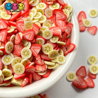 Banana Strawberry Toppings Mix Fimo Flowers Fake Sprinkles Confetti Funfetti Sprinkle