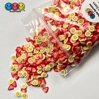 Banana Strawberry Toppings Mix Fimo Flowers Fake Sprinkles Confetti Funfetti Sprinkle