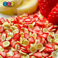 Banana Strawberry Toppings Mix Fimo Flowers Fake Sprinkles Confetti Funfetti Sprinkle