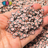 Baseball Sports Ball Theme Fimo Slices Fake Clay Sprinkles Decoden Jimmies Sprinkle