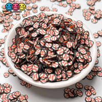 Baseball Sports Ball Theme Fimo Slices Fake Clay Sprinkles Decoden Jimmies Sprinkle
