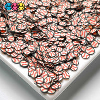 Baseball Sports Ball Theme Fimo Slices Fake Clay Sprinkles Decoden Jimmies Sprinkle