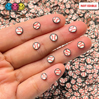 Baseball Sports Ball Theme Fimo Slices Fake Clay Sprinkles Decoden Jimmies Sprinkle