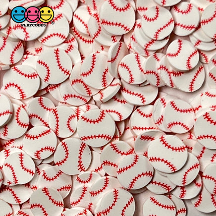 Baseball Sports Game Ball Theme Fimo Slices Fake Polymer Clay Sprinkles Decoden Jimmies 10 Grams