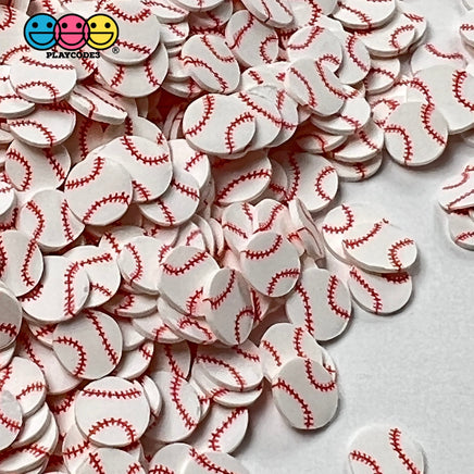 Baseball Sports Game Ball Theme Fimo Slices Fake Polymer Clay Sprinkles Decoden Jimmies Sprinkle