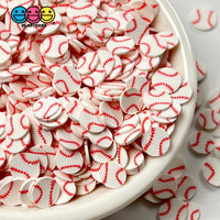 Baseball Sports Game Ball Theme Fimo Slices Fake Polymer Clay Sprinkles Decoden Jimmies Sprinkle
