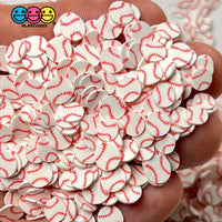 Baseball Sports Game Ball Theme Fimo Slices Fake Polymer Clay Sprinkles Decoden Jimmies Sprinkle