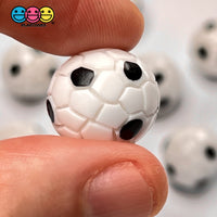 Basketball & Soccer Ball 3D Mini Charms Cabochons Football Decoden Plastic Resin 10 Pcs Basketball