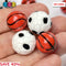 Basketball & Soccer Ball 3D Mini Charms Cabochons Football Decoden Plastic Resin 10 Pcs Charm