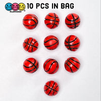 Basketball & Soccer Ball 3D Mini Charms Cabochons Football Decoden Plastic Resin 10 Pcs Charm
