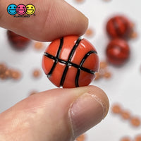 Basketball & Soccer Ball 3D Mini Charms Cabochons Football Decoden Plastic Resin 10 Pcs Soccer Charm