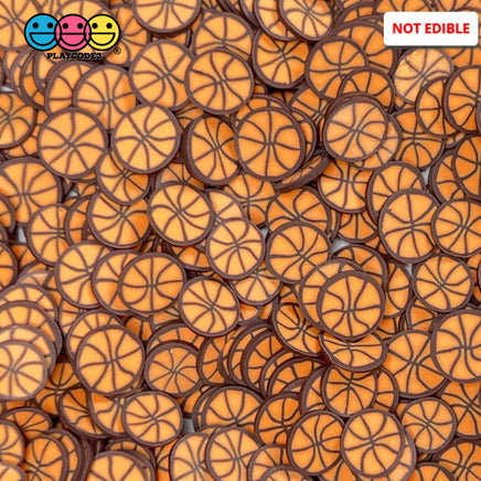 Basketball Sports Basket Ball Theme Fimo Slices Fake Clay Sprinkles Decoden Jimmies 20 Grams