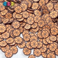 Basketball Sports Basket Ball Theme Fimo Slices Fake Clay Sprinkles Decoden Jimmies Sprinkle
