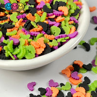 Bat Multi Color Halloween Mix Fimo Fake Polymer Clay Sprinkles Jimmies Funfetti Sprinkle