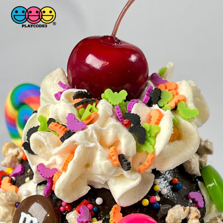 Bat Multi Color Halloween Mix Fimo Fake Polymer Clay Sprinkles Jimmies Funfetti Sprinkle