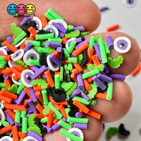Batty Eyes Halloween Mix Fimo Fake Polymer Clay Sprinkles Bat Eyeballs Jimmies Funfetti Sprinkle