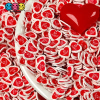 Be Mine Valentine Red Hearts Fimo Slices Fake Sprinkles Decoden Jimmies Playcode3 Llc Sprinkle