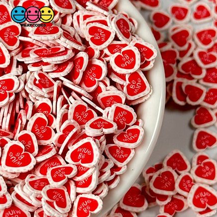 Be Mine Valentine Red Hearts Fimo Slices Fake Sprinkles Decoden Jimmies Playcode3 Llc Sprinkle