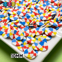 Beach Ball Fimo Slices Polymer Clay Fake Sprinkles 10/5Mm Sprinkle