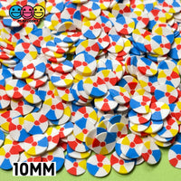 Beach Ball Fimo Slices Polymer Clay Fake Sprinkles 10/5Mm 10 Mm / 20 Grams Sprinkle