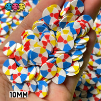 Beach Ball Fimo Slices Polymer Clay Fake Sprinkles 10/5Mm Sprinkle