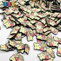 Cartoon Bear With Boba Drink 5Mm/10Mm Fake Clay Sprinkles Decoden Fimo Jimmies Playcode3 Llc