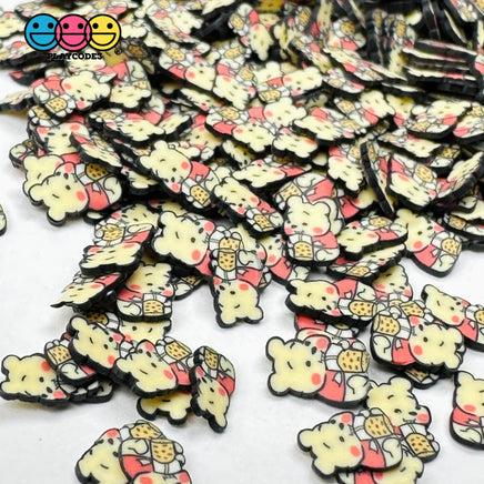 Cartoon Bear With Boba Drink 5Mm/10Mm Fake Clay Sprinkles Decoden Fimo Jimmies Playcode3 Llc