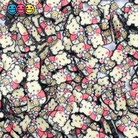 Cartoon Bear With Boba Drink 5Mm/10Mm Fake Clay Sprinkles Decoden Fimo Jimmies Playcode3 Llc