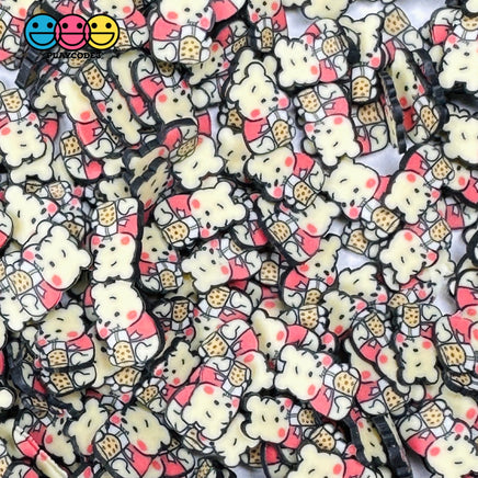 Cartoon Bear With Boba Drink 5Mm/10Mm Fake Clay Sprinkles Decoden Fimo Jimmies Playcode3 Llc
