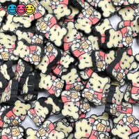 Cartoon Bear With Boba Drink 5Mm/10Mm Fake Clay Sprinkles Decoden Fimo Jimmies Playcode3 Llc