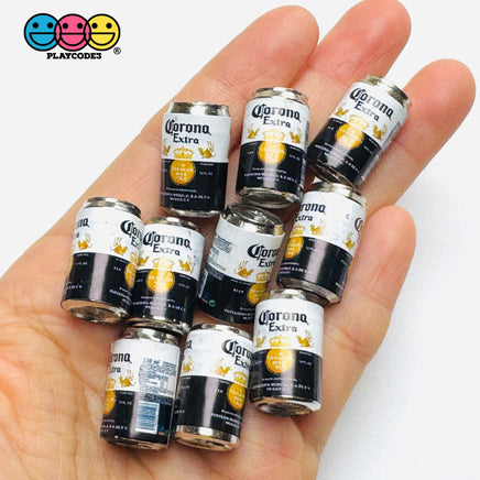 Beer Cans Miniature Can Dollhouse Fake Beers Mini Can Charm Cabochons 8 or 10 pcs corona 10pcs Charm