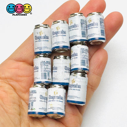Beer Cans Miniature Can Dollhouse Fake Beers Mini Can Charm Cabochons 8 or 10 pcs hoegaarden 10pcs Charm