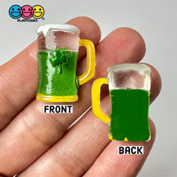 Beer Mug Irish Shamrock Leprechaun Flat Back Charms Cabochons Saint Patricks Day Decoden 10 Pcs