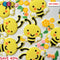Bees Soft Bendable Flatback Charms Cabochons Flowers 10Pcs Charm