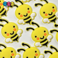 Bees Soft Bendable Flatback Charms Cabochons Flowers 10Pcs Charm