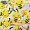 Bees Soft Bendable Flatback Charms Cabochons Flowers 10Pcs Charm
