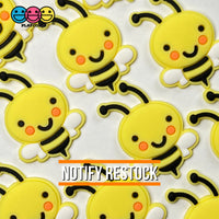 Bees Soft Bendable Flatback Charms Cabochons Flowers 10Pcs Charm