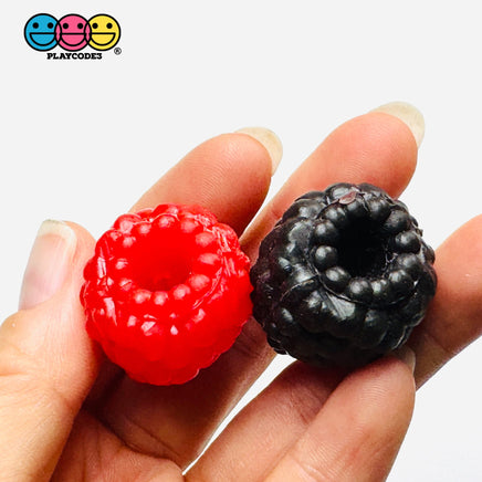 Berries Strawberry FAKE NOT EDIBLE Strawberries Raspberry Blackberry Cherry Fake Fruit Charms - Fake Food