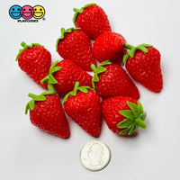 Berries Strawberry FAKE NOT EDIBLE Strawberries Raspberry Blackberry Cherry Fake Fruit Charms - Fake Food