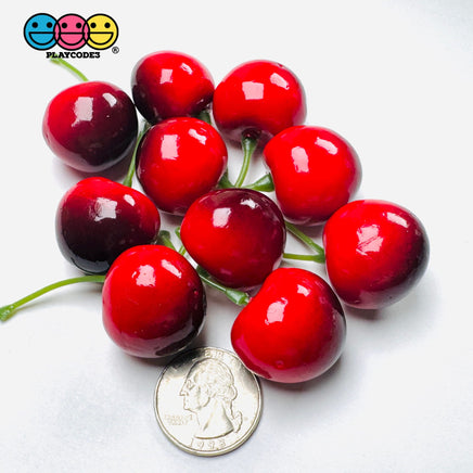 Berries Strawberry FAKE NOT EDIBLE Strawberries Raspberry Blackberry Cherry Fake Fruit Charms - Fake Food